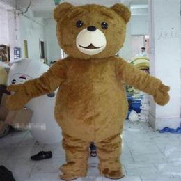 High quality Teddy Bear Mascot Costume Cartoon Fancy Dress fast Adult Size186O