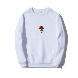 NEW Men Hip Hop Casual Brief Popular Sweatshirts Fashion Man Streetwear Harajuku Autumn Winter Funny Rose Print Hoodie