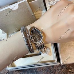 Wristwatches Women's Snake Watch Luxury Watches Quartz Bracelet Fashion Gold Ladies Clock Montre Femme Relogio 24mm