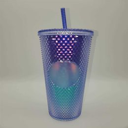 Starbucks Studded Blue Ombre 24oz Plastic Cold CupTTXP257a