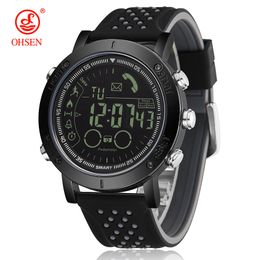 Men Smart Watch Pedometers Call Reminder Alloy Digital Fitness Watches Waterproof Fashion Men's Smartwatches for IOS Android