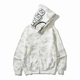 Men's sportswear Hoodie jacket jogger sportswear pullover fleece Hip Hop Kanyes Style sweatshirt crew neck black hip hop hoodie Zipper Men's camouflage