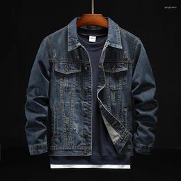 Men's Jackets Men Fashion Denim Jacket Embroidery Ripped Slim Jeans Coat Spring Autumn Casual Motorcycle Outwear Male Clothes Chaquetas