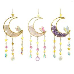 Garden Decorations Moon Pendant Wind Chime Decorative For Outdoor Living Room Balcony Decor