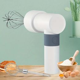 1pc Wireless Rechargeable Cream Beater, Cake Baking Electric Egg Beater, Household Mini Cream Automatic Beater, Handheld Charging Mixing Machine