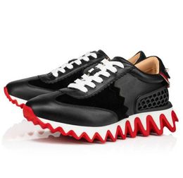With Box Loubutins Christians Red-Bottomes Perfect Brands Outdoor Couple Sports Low Cut LoubiShark Sneakers For Men Women Casual Flats Shoes Fashion Traine Tvo