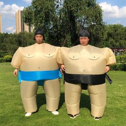 Mascot CostumesHalloween Costumes Blow Up Sumo Fighter Inflatable Costumes Christmas Wrestling Party Role Play Dress Up for AdultM2877