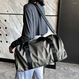Duffel Bags Nylon Large Capacity Travel Luggage Handbags For Men Women Shoulder Crossbody Dry Wet Separation Fitness Gym Sports