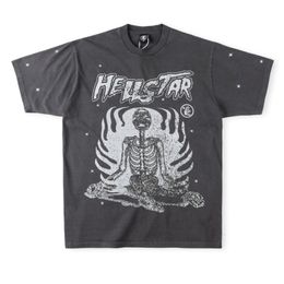 Men's T Shirts 2023ss Hellstar Studios Retro T Shirt Men Women High Quality Casual T shirts Tops Tee 230715