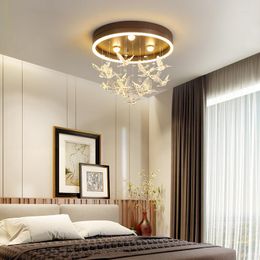 Chandeliers Modern Minimalist Crystal Ceiling Lamps LED Bedroom Chandelier Creative And Personalised Boy Girl Warm Children's Room Lighting