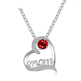 Pendant Necklaces Fashion Choker Necklace For Women Accessories Letter & Mom Mother Birthday Gifts Mothers' Day Charms Heart Jewelry