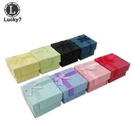Rings 24pcs Assorted Jewellery Gifts Boxes for Jewellery Display 4*4*3cm Assorted Colours Ring Box Small Gift Boxes