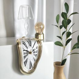 Table Clocks Nordic Small Plastic Mechanical BedsideTable Clock Creative Bedroom Desk Home Battery Retro Desktop Office