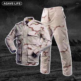 Men's Tracksuits Army Training Uniform Sets Male Eu Size Military Hunting Jackets SWAT Combat Pants Tactical Suit Men Outdoor