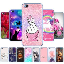 For Xiaomi Redmi Go Case 5.0" Painted Silicon Soft TPU Back Phone Cover Global Version Hoesje Coque Bumper