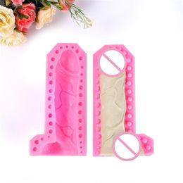 Men Penis Shaped Silicone Mold Soap 3D Adults Mould Form For Cake Decoration Chocolate Resin Gypsum Candle Sexy Large Male Organ 2289p