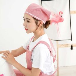 2023 Hat, Fashionable Home, Kitchen Headscarf, Female Anti Oil Smoke Korean Version, Restaurant Waiter Work Dustproof Triangular Scarf