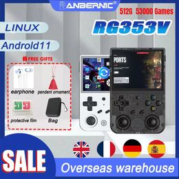 Portable Game Players 512G ANBERNIC RG 353V 3.5 INCH 640*480 Handheld Game Uilt-in 20Simulator Retro Player Handle Android 11 Linux OS HD 80000 Game 230715
