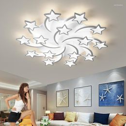 Chandeliers LED Chandelier Modern With Remote Control For Living Room Dining Bedroom Creative Star Design Hanging Ceiling Lamp Home Lighting