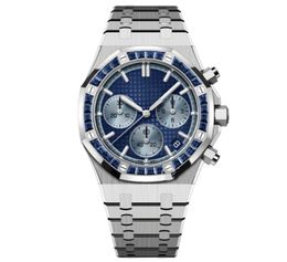 Top Men's sports quartz watch hand inset diamond process waterproof luminous 40mm diameter rainbow diamond fashion star style choice