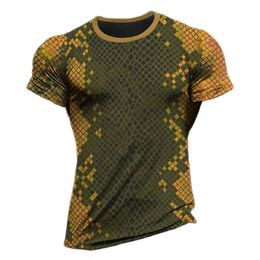 Men's TShirts Summer Quick Dry Material Sports TShirts Outdoor Run Fitness Tracksuits Fashion Oneck T Shirt For Men Casual Breathable Tops 230715