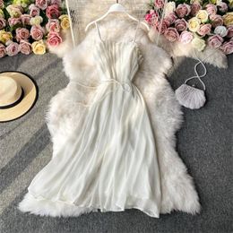 Casual Dresses Summer Dress 2023 Elegant Black White Spaghetti Strap Women Sleeveless Sexy Evening Party Korean Fashion Vestidos