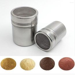 Baking Tools Stainless Steel Coffee Chocolate Shaker Cocoa Powdered Flour Sugar Sieve V8Y9