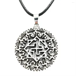 Pendant Necklaces Nostalgia Slavic Molvinets Symbol Amulet Protection Vintage Pendants For Jewelry Making Diy