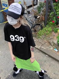 Men's T Shirts Fashion Men Women Summer Street Style Letter "939" T Shirt Short Sleeve 100 Cotton Couple high quality Oversized Korean Tops 230715