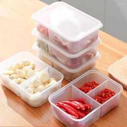 Storage Bottles Food Fruit Box Portable Compartment Refrigerator Freezer Organizers Sub-Packed