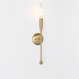 Wall Lamps Nordic Post Modern Single-head Line Bedroom Bedside Restaurant Bar Aisle Sconce Lights Living Room El Fixture