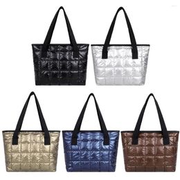 Evening Bags Fashion Large Tote Padded Handbags Designer Quilted Women Shoulder Luxury Nylon Space Cotton Crossbody Bag Winter Purse