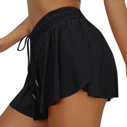 Active Shorts Yoga Bike Spandex Skirt Comfy Pyjama Running Sweat Workout Athletic Women Flowy Pants Summer