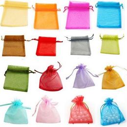 600 Pcs Organza Gift Bag Wedding Favour Christmas Party 7X9 cm Bags Mix Colour or Choose Color246N