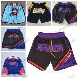 Vintage Just Purple Don Basketball Shorts Just Don Short With Pockets Retro Black Mens Zipper Short Stitched Team Basketball Shorts S-XXL