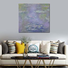 High Quality Claude Monet Oil Painting Reproduction 1903 Water Lilies Handmade Canvas Art Landscape Home Decor for Bedroom