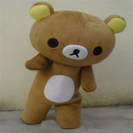 2019 High quality Janpan relaxation bear Mascot Costumes Adult Size for Halloween party215O