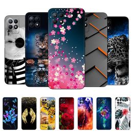 For Realme 8i Case 6.6 Inch Back Phone Cover OPPO Realme8i RMX3151 Bag Silicon Soft Protective Bumper Coque Black Tpu Case