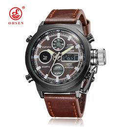 Men Quartz Watch Luxury Brand Fashion Waterproof Green Military Watches Outdoor Sport Dual Time Tactical Man Wristwatch Clocks