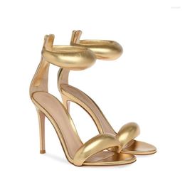 Sandals Summer One Line Open Toe Flat Bottom With Thin High Heels Banquet Dress Versatile Large Fashion Women's Slippers
