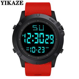 Multifunction Men's Military Watch Men Sports Watch Waterproof Silicone Strap LED Digital Watches Alarm Clock Relogio Masculino