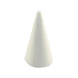 CCINEE 18PCS Lot 24cm Natural White Styrofoam Cone Style for Christmas Tree DIY Crafts307S