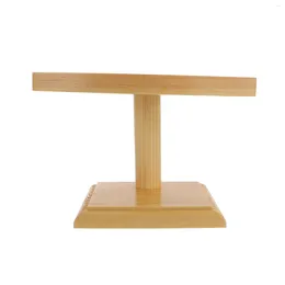 Dinnerware Sets Sushi Plate Useful Cone Stand Wooden Bracket Simple Display Party Dessert Server