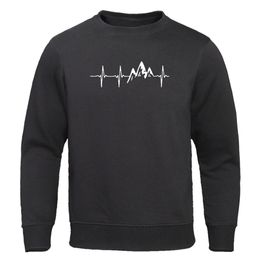 Berg Ekg männer Hoodies Hohe Qualität Männlich Hoodie sweatshirt Lustige Hip Hop Sweatshirts Harajuku Streetwear Herbst Männer