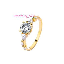 Band Rings New Arrivals GRA certificate Diamond Rings Round Cut 925 sterling silver 18k Gold moissanite engagement rings for women