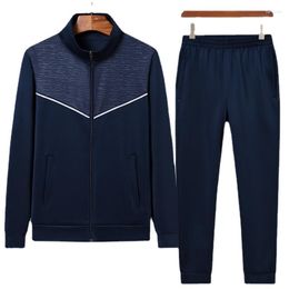 Men's Tracksuits Sportswear Loose Casual Sports Suit Cardigan Sweat-absorbing Running Trousers Two-piece Set Outdoor Wear