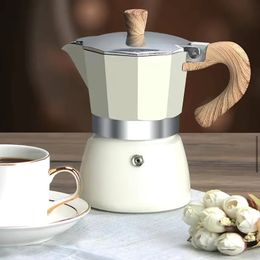 Portable New Moka Pot, Hand Brew Pot, Coffee Pot, Household Barbecue Coffee Maker, Outdoor Camping Italian Concentrate