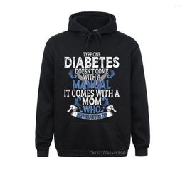 Men's Hoodies Type 1 Diabetes T1D Diabetic Awareness Women Kid Girls Pullover Gift Men Geek Clothes Retro Long Sleeve Sweatshirts