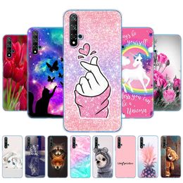 For Huawei Nova 5T Case 6.26'' Painted Soft TPU Silicon Back Phone Cover Nova5T 5 T YAL-L21 Fundas Protective Coque Bumper