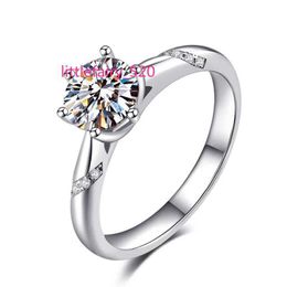 Band Rings GR03 925 italian sterling silver classic charming Moissanite rings jewelry for lady